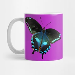 Butterfly Black and Blue Mug